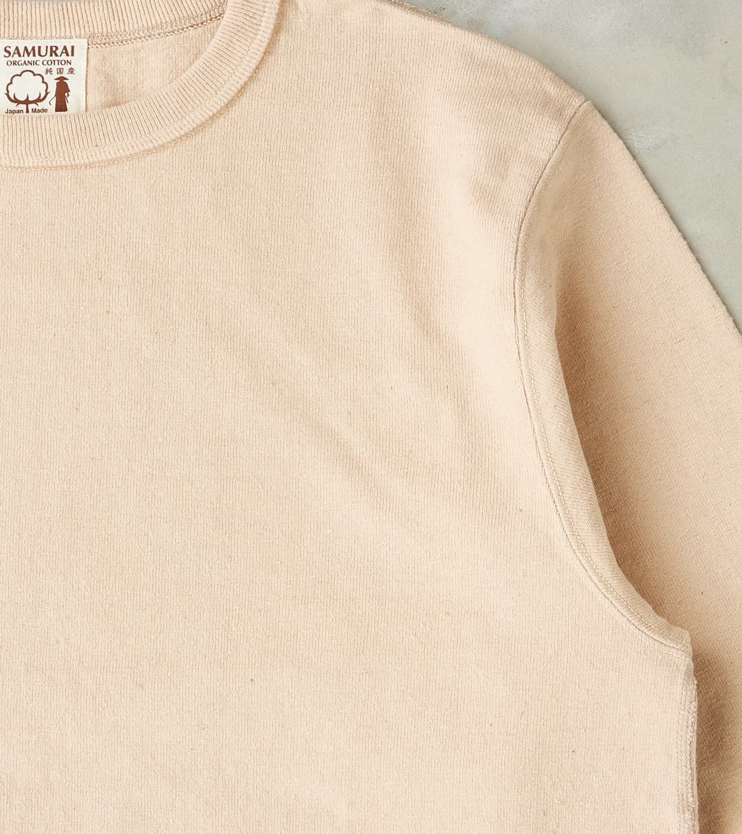 SJSLT-SC01 Japanese Cotton Long Sleeve T-Shirt - Kuri Light