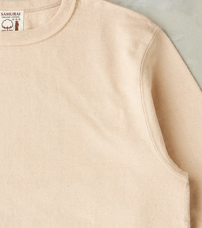 SJSLT-SC01 Japanese Cotton Long Sleeve T-Shirt - Kuri Light