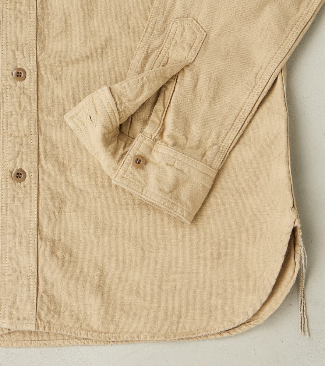 SSS25-ATW Beige Tropical Weather Dobby Shirt