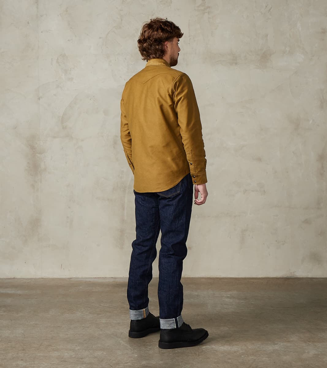 S211AX 18oz Ai-Benkei Natural Indigo - Relaxed Tapered