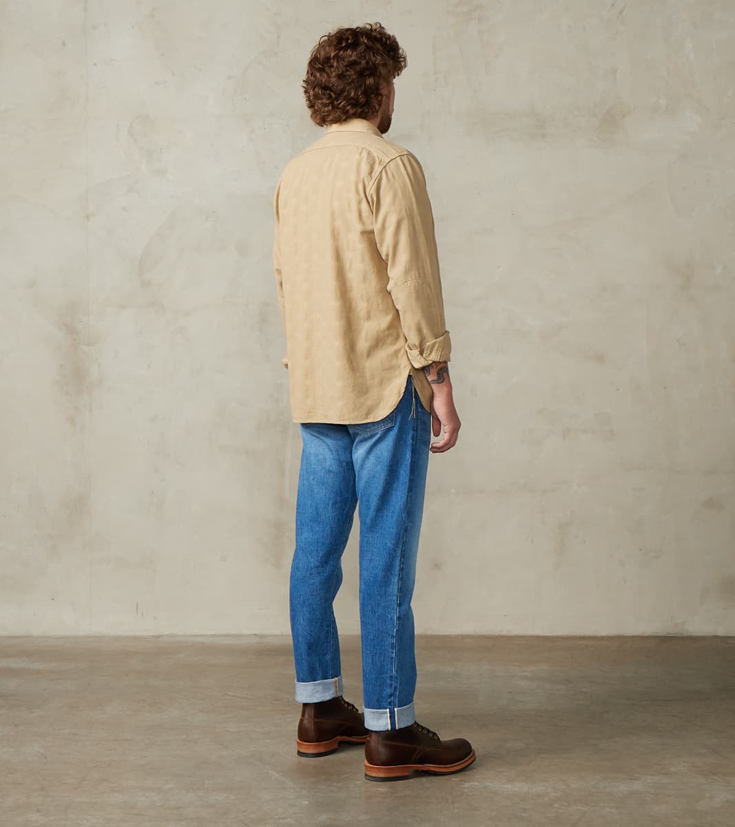 SSS25-ATW Beige Tropical Weather Dobby Shirt