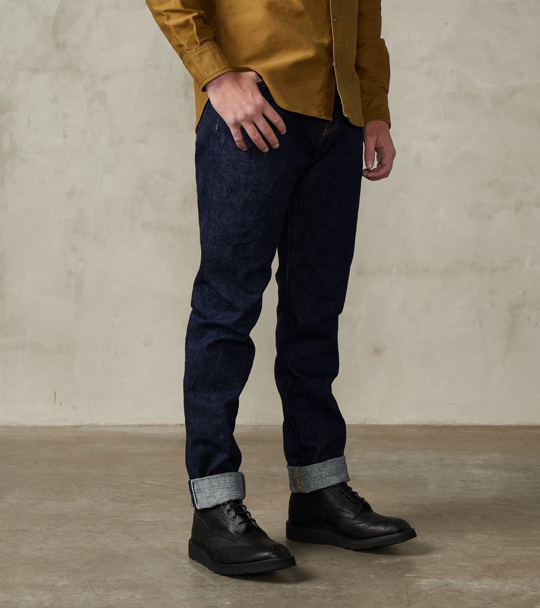 Samurai - S211AX 18oz Ai-Benkei Natural Indigo - Relaxed Tapered