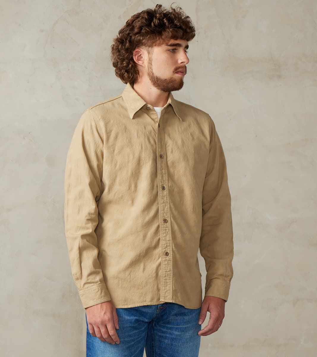 Samurai SSS25-ATW Beige Tropical Weather Dobby Shirt