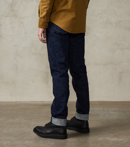 S211AX 18oz Ai-Benkei Natural Indigo - Relaxed Tapered