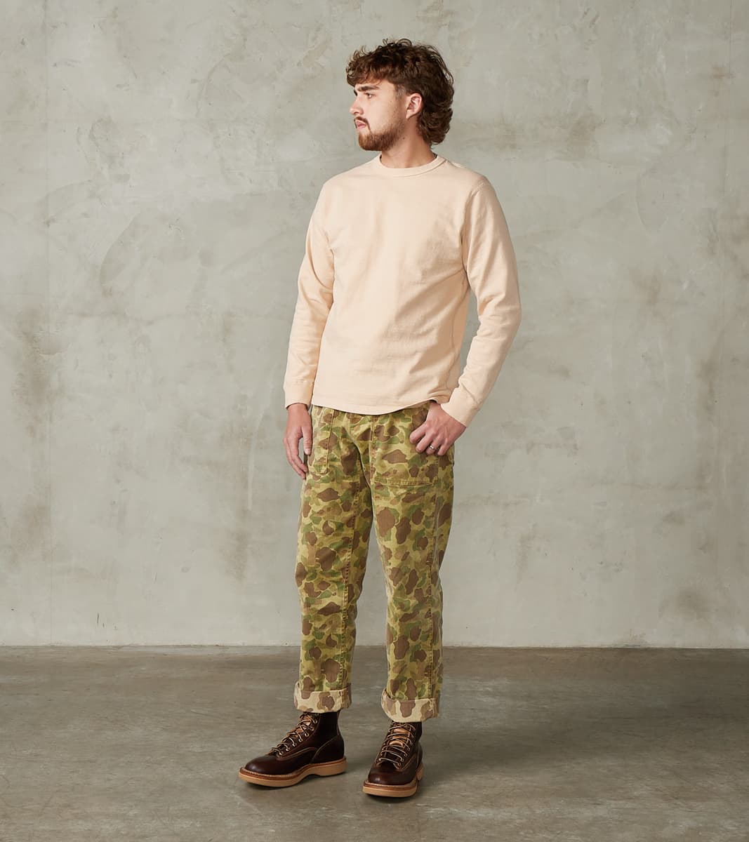 SJSLT-SC01 Japanese Cotton Long Sleeve T-Shirt - Kuri Light