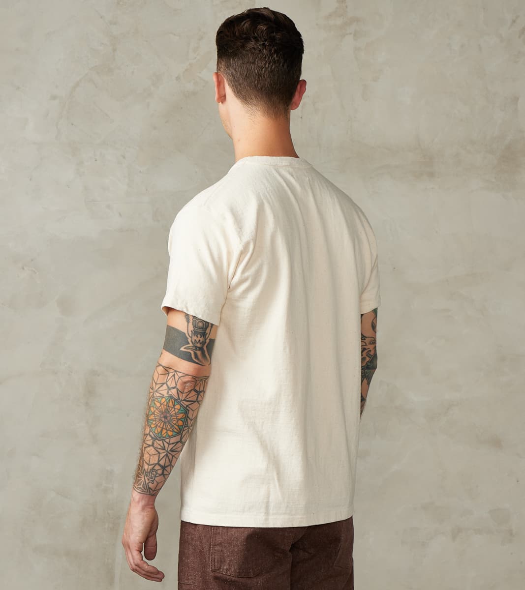 Samurai - SJST-SC01 Japanese Cotton Short Sleeve T-Shirt - Natural