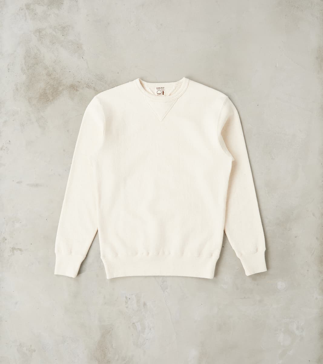 Samurai - SWS-SC01 Japanese Cotton Heavyweight Sweatshirt - Natural