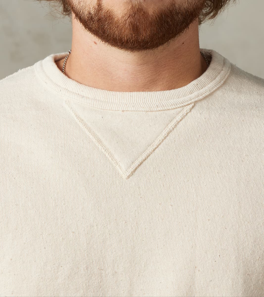 SWS-SC01 Japanese Cotton Heavyweight Sweatshirt - Natural