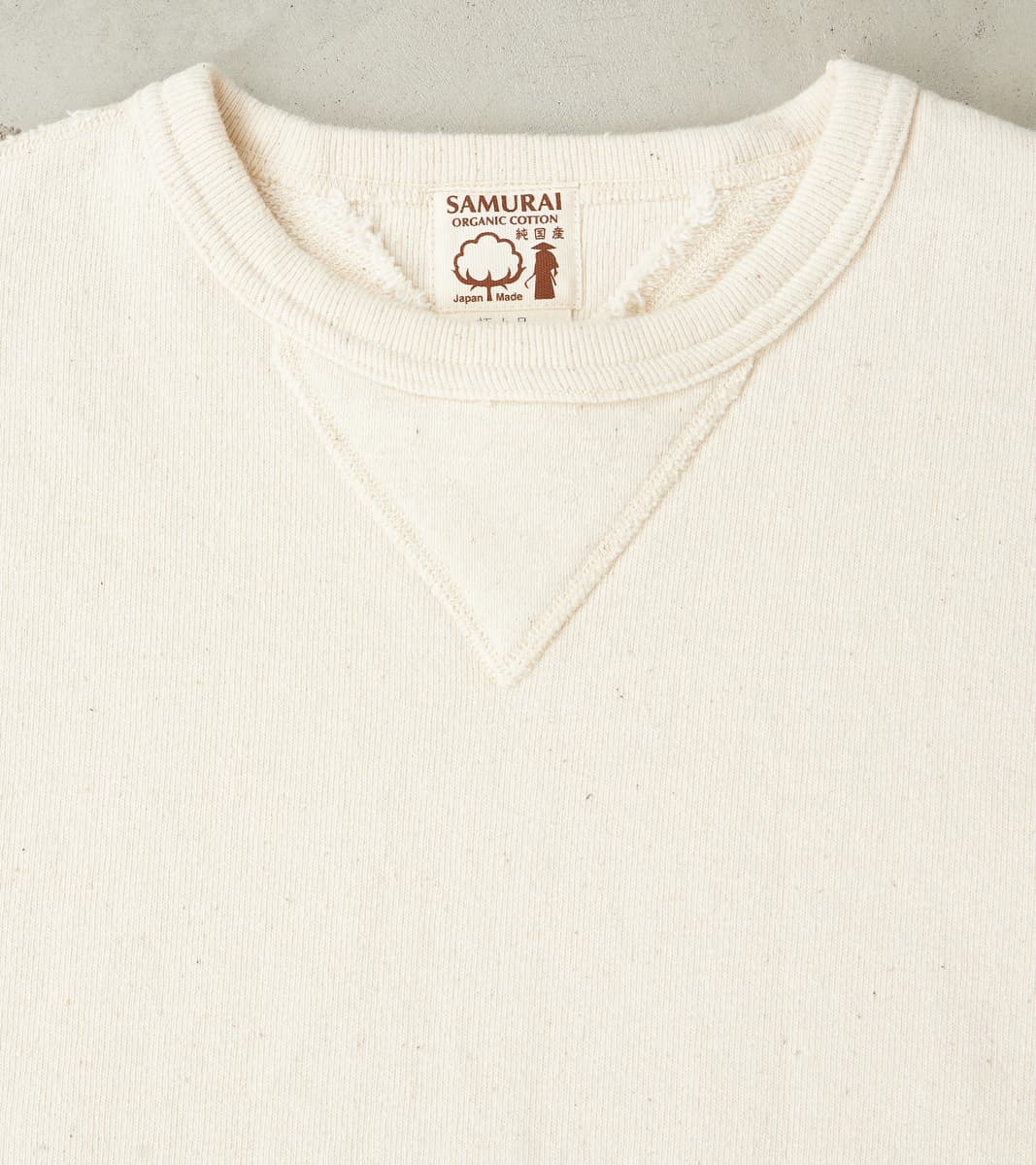 SWS-SC01 Japanese Cotton Heavyweight Sweatshirt - Natural