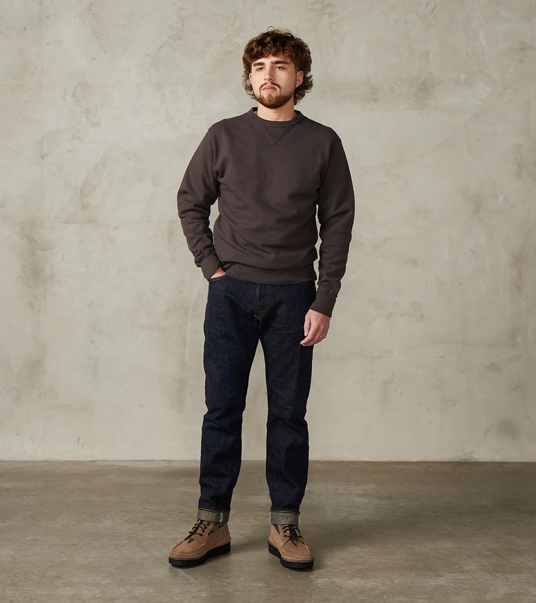 SWS-SC01 Japanese Cotton Heavyweight Sweatshirt - Kuromame