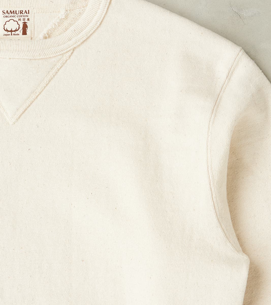 SWS-SC01 Japanese Cotton Heavyweight Sweatshirt - Natural
