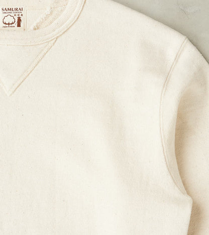 SWS-SC01 Japanese Cotton Heavyweight Sweatshirt - Natural