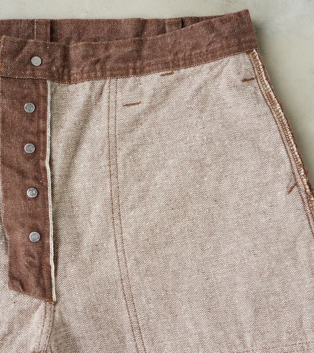 Samurai - SJ52BR 15oz Selvedge Denim Kanoko Brown Baker Pant