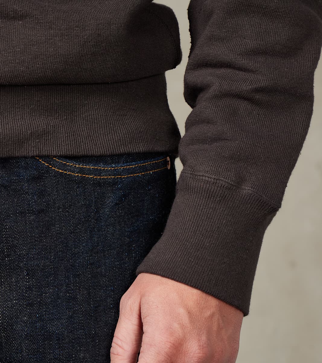 SWS-SC01 Japanese Cotton Heavyweight Sweatshirt - Kuromame