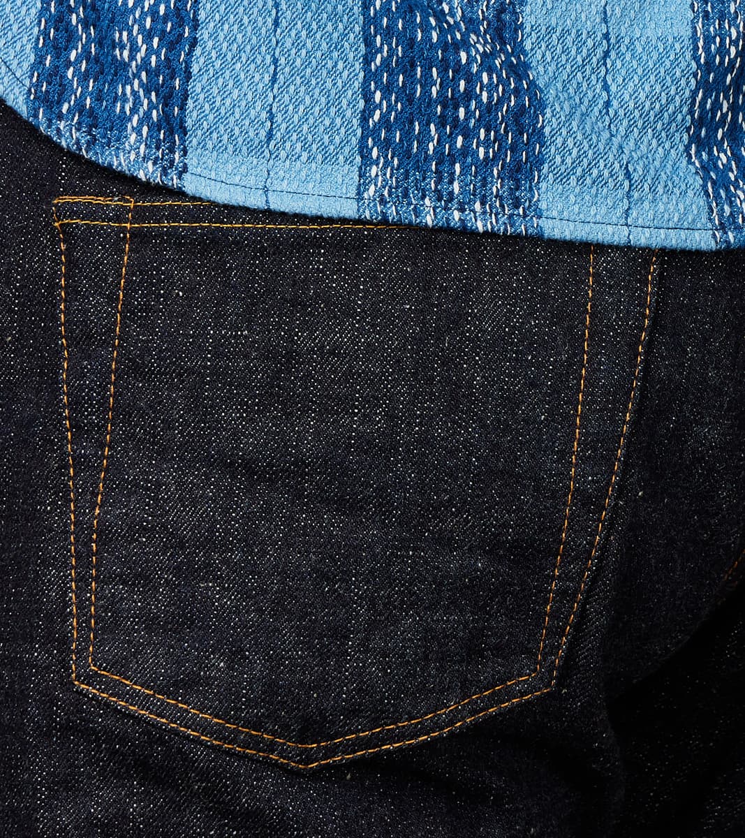 む。 Samurai - S5100VX 17oz Zero+ Bushido Indigo - High Straight