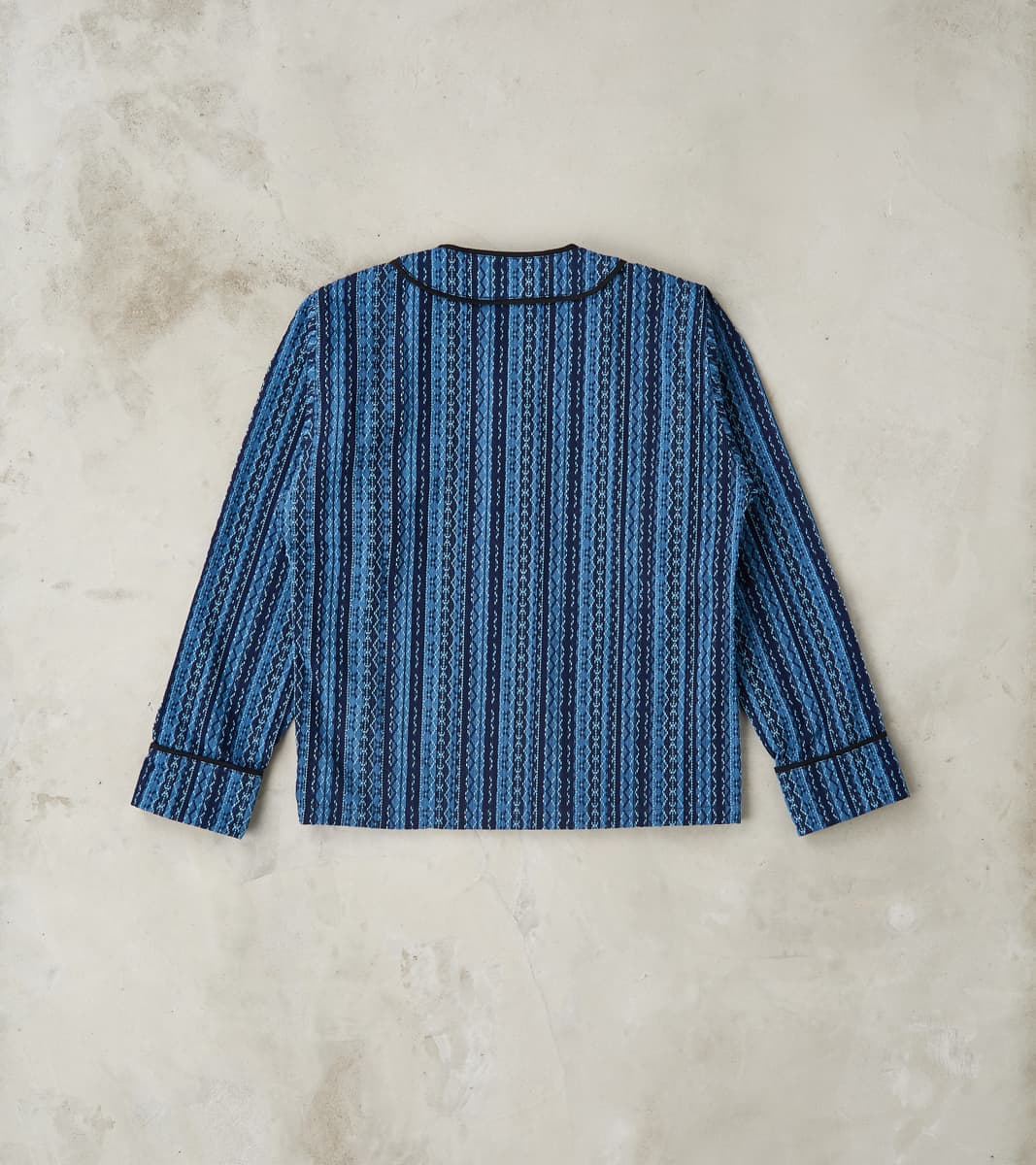 Samurai - SJCJK25-LNR Indigo Dyed Sashiko Stripe Flannel Baseball