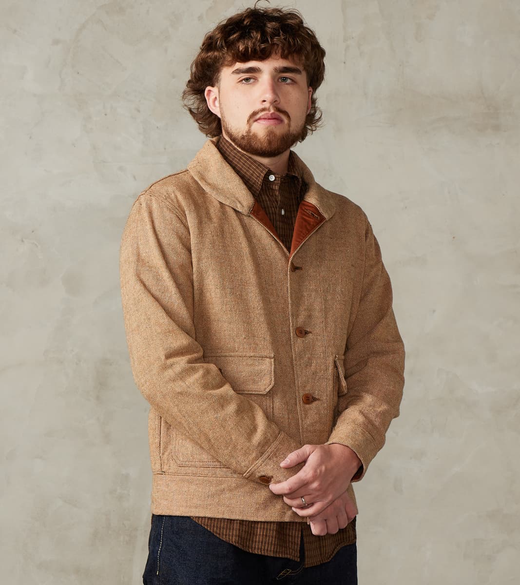 Samurai - S100NAJ25 Beige Elemental Flannel Cossack Jacket