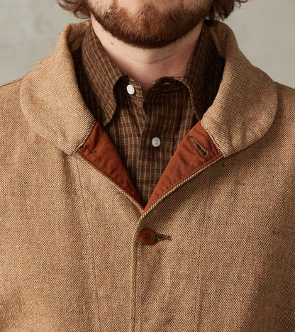 S100NAJ25 Beige Elemental Flannel Cossack Jacket