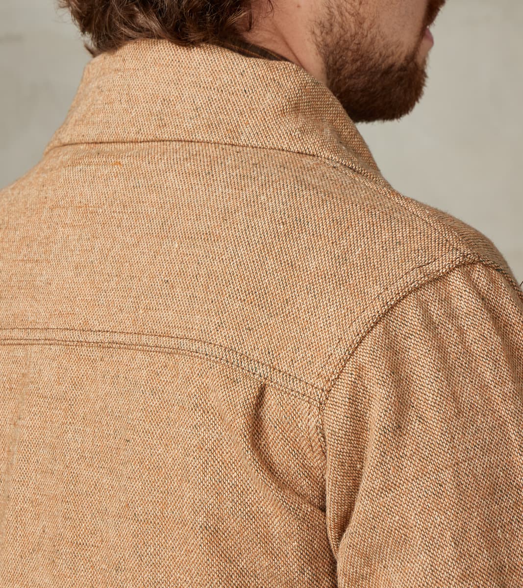 S100NAJ25 Beige Elemental Flannel Cossack Jacket