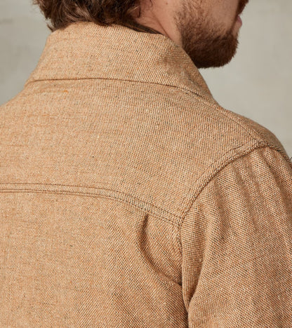 S100NAJ25 Beige Elemental Flannel Cossack Jacket