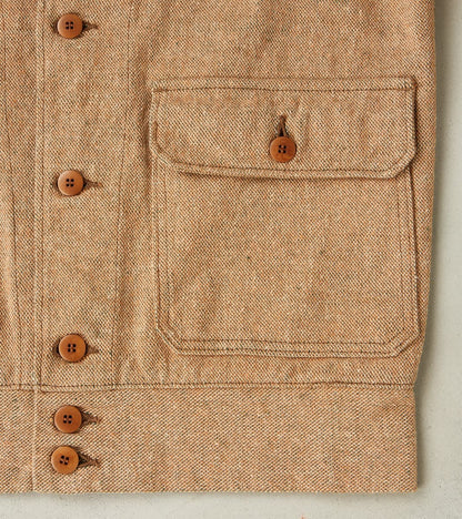 S100NAJ25 Beige Elemental Flannel Cossack Jacket