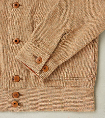S100NAJ25 Beige Elemental Flannel Cossack Jacket