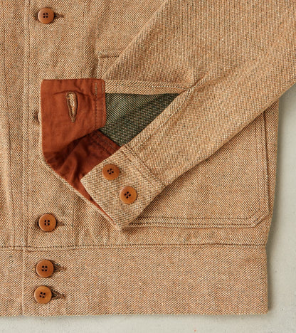 S100NAJ25 Beige Elemental Flannel Cossack Jacket