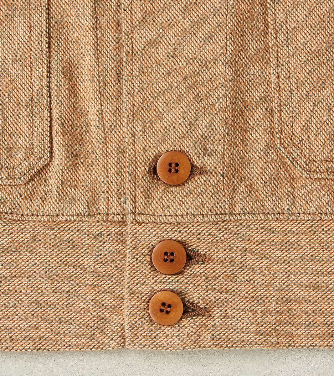 S100NAJ25 Beige Elemental Flannel Cossack Jacket