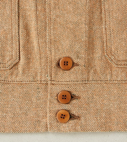 S100NAJ25 Beige Elemental Flannel Cossack Jacket