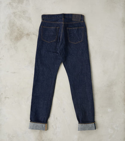 S211AX 18oz Ai-Benkei Natural Indigo - Relaxed Tapered