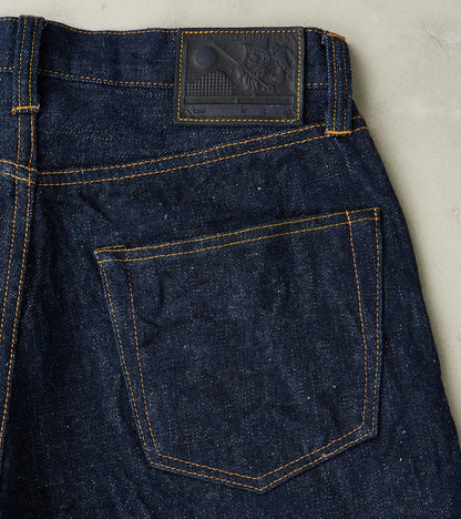 S211AX 18oz Ai-Benkei Natural Indigo - Relaxed Tapered