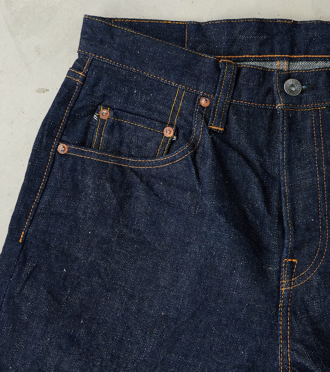 S211AX 18oz Ai-Benkei Natural Indigo - Relaxed Tapered