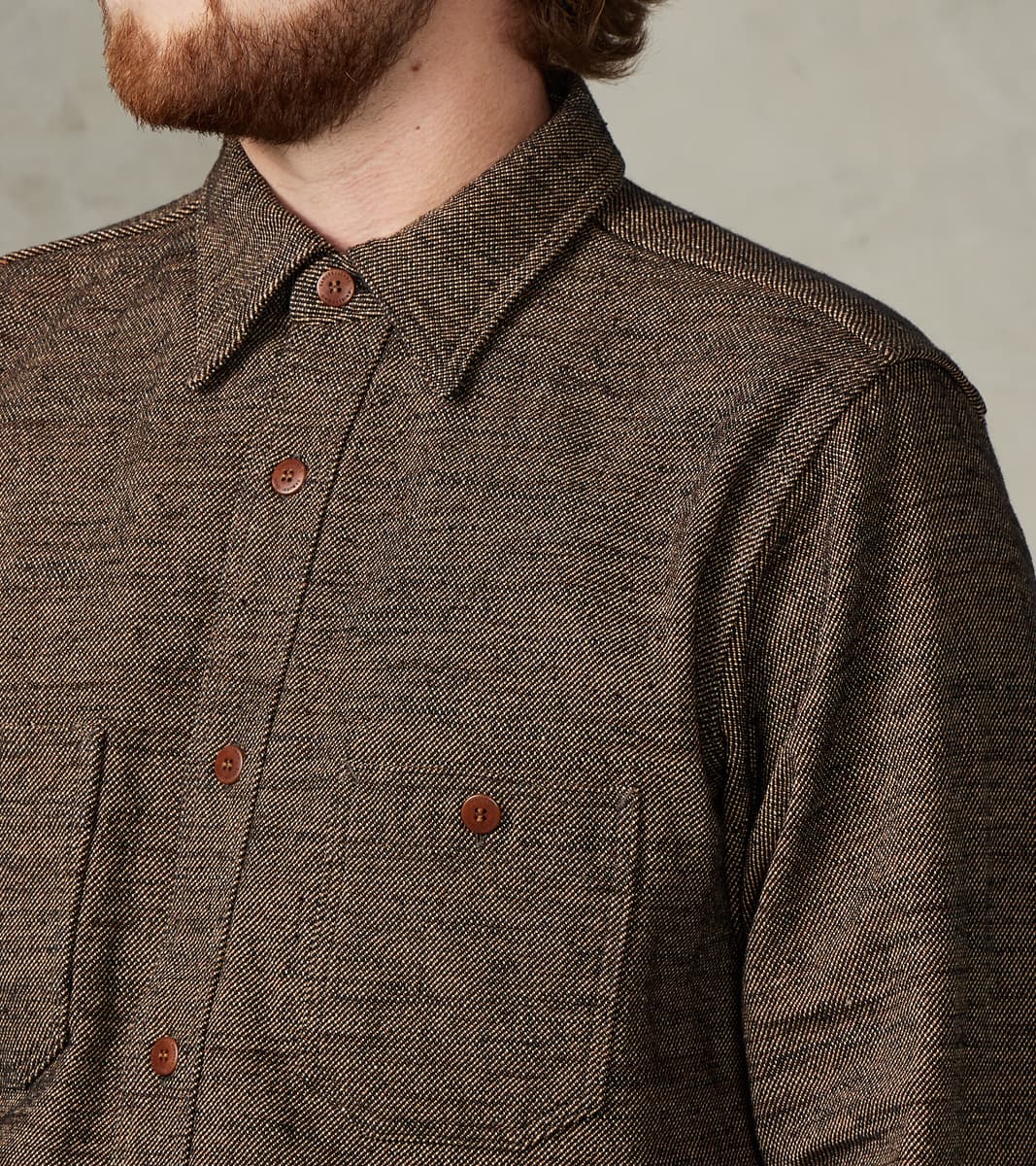 SMN25-01W Black Elemental Flannel Work Shirt