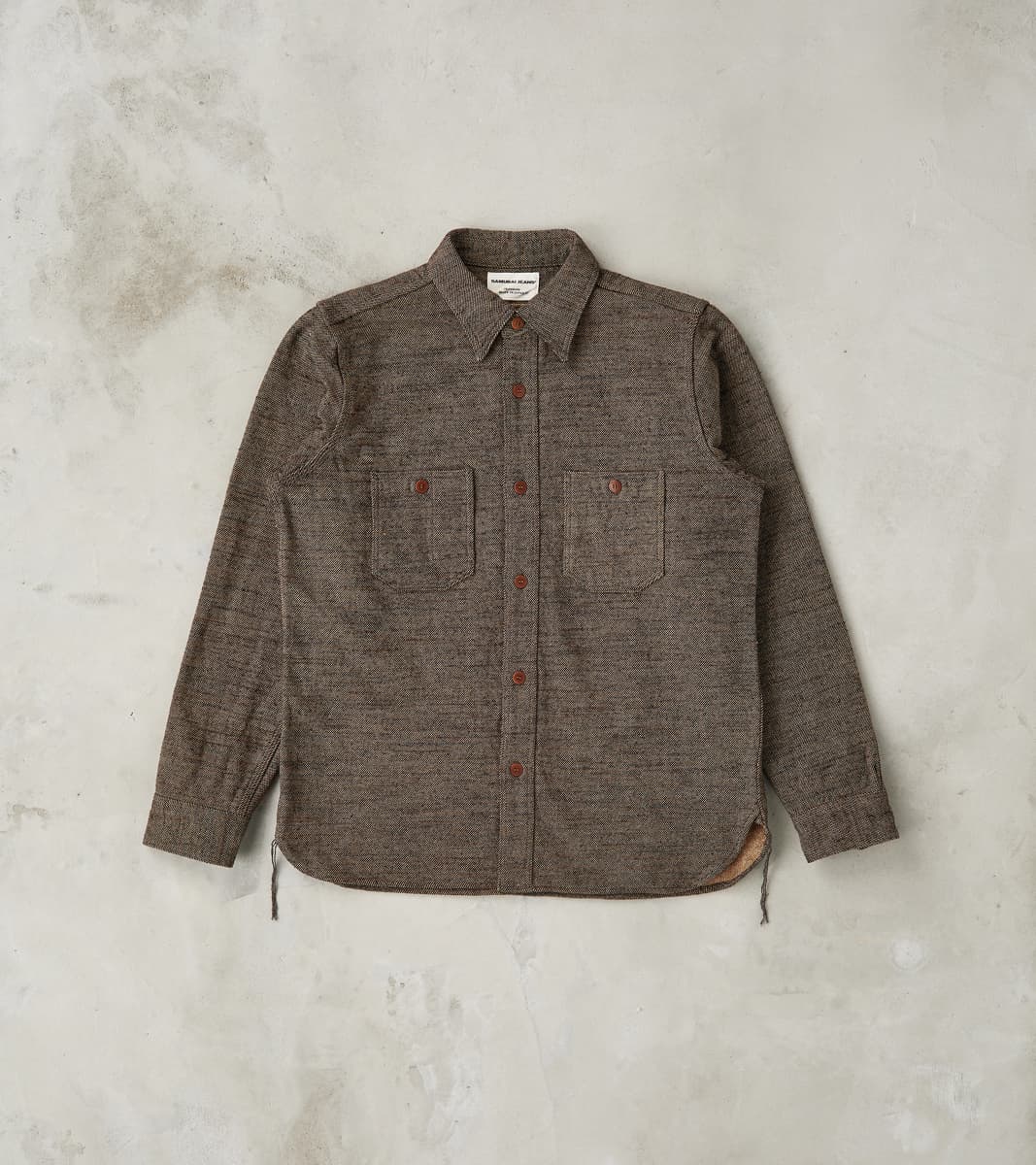 Samurai SMN25-01W Black Elemental Flannel Work Shirt