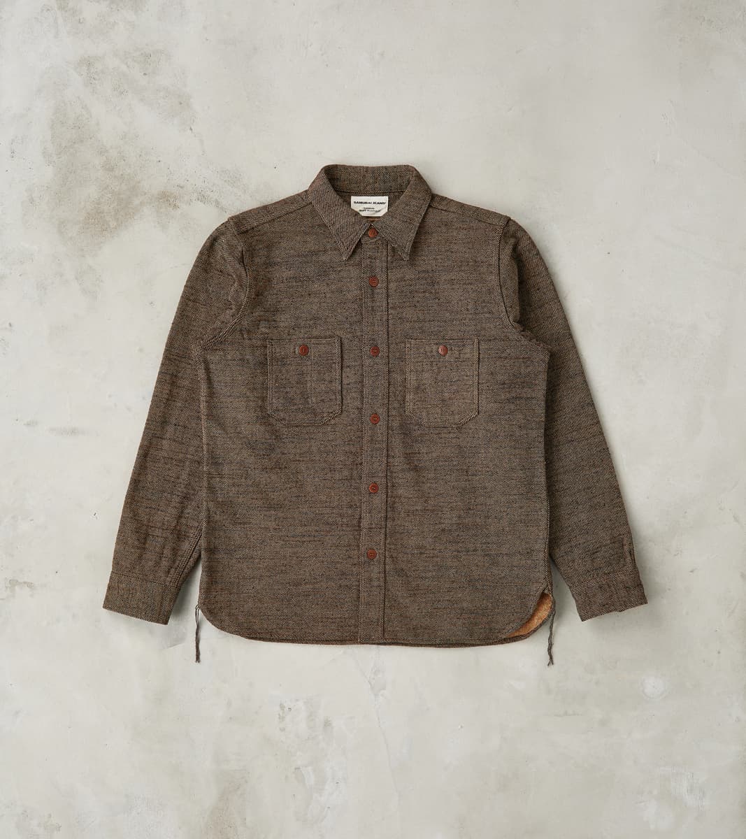 Samurai SMN25-01W Black Elemental Flannel Work Shirt