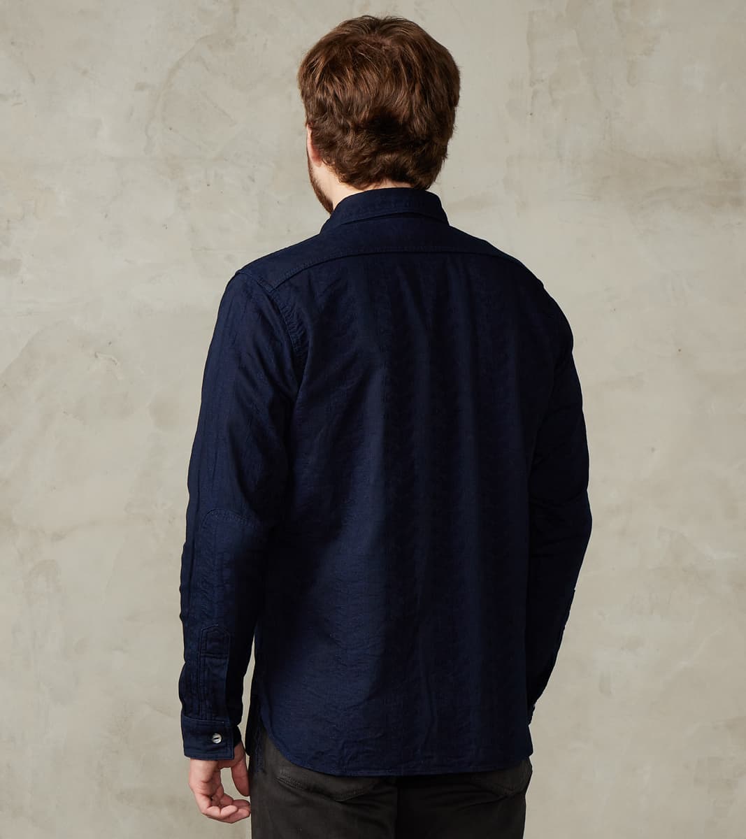 Samurai - SSS26-01W Indigo Dyed Sengen Jacquard Work Shirt