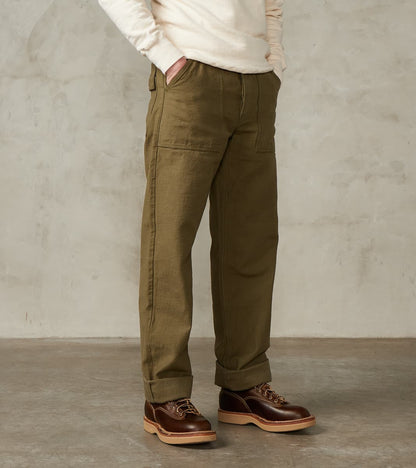 Samurai - SJ52BP 15oz Selvedge Heavy Back Satin Olive Baker Pant - Reg…