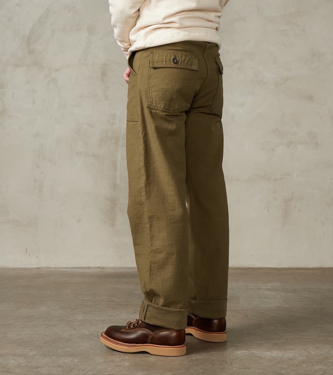 Samurai - SJ52BP 15oz Selvedge Heavy Back Satin Olive Baker Pant