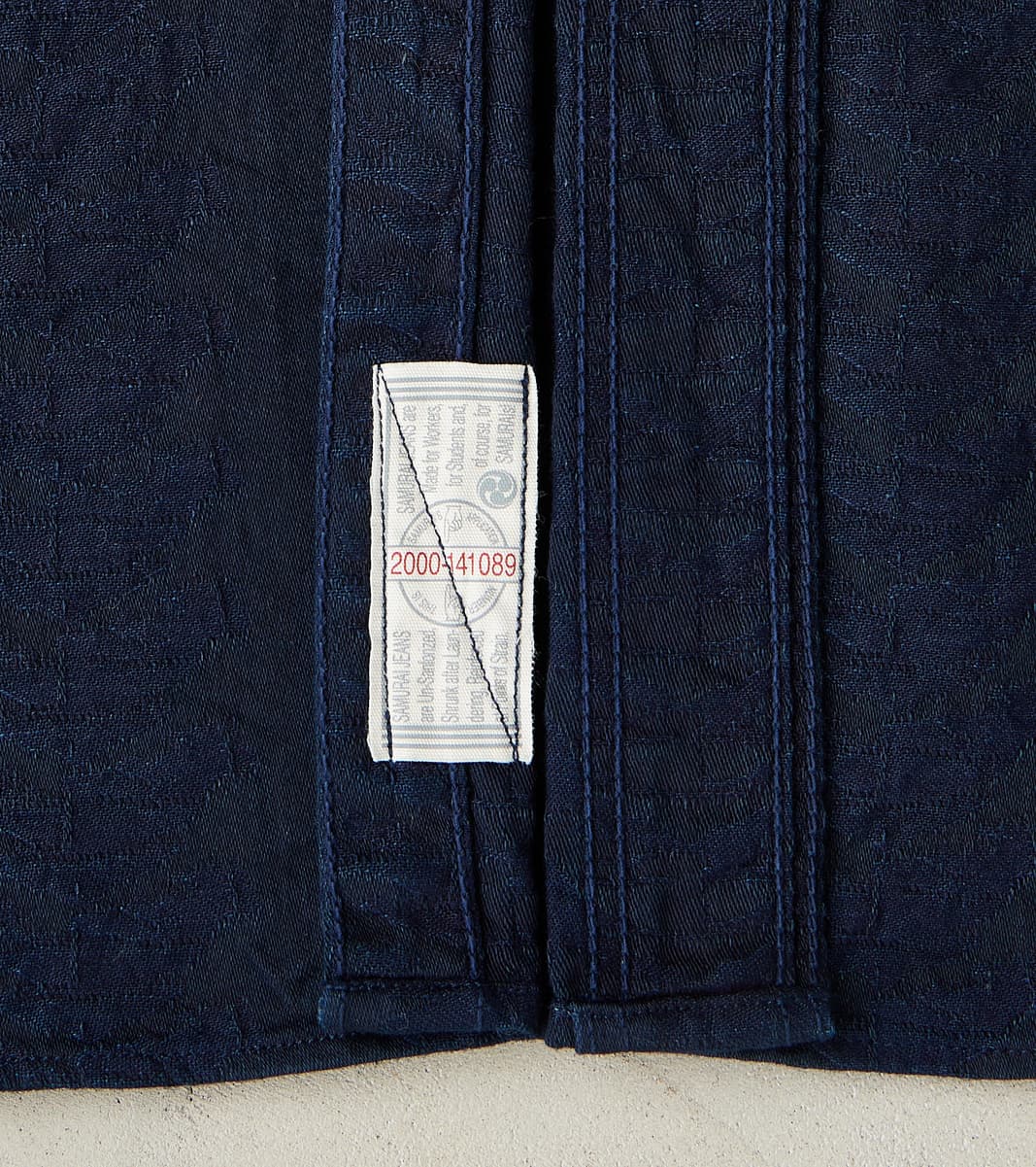 Samurai - SSS26-01W Indigo Dyed Sengen Jacquard Work Shirt