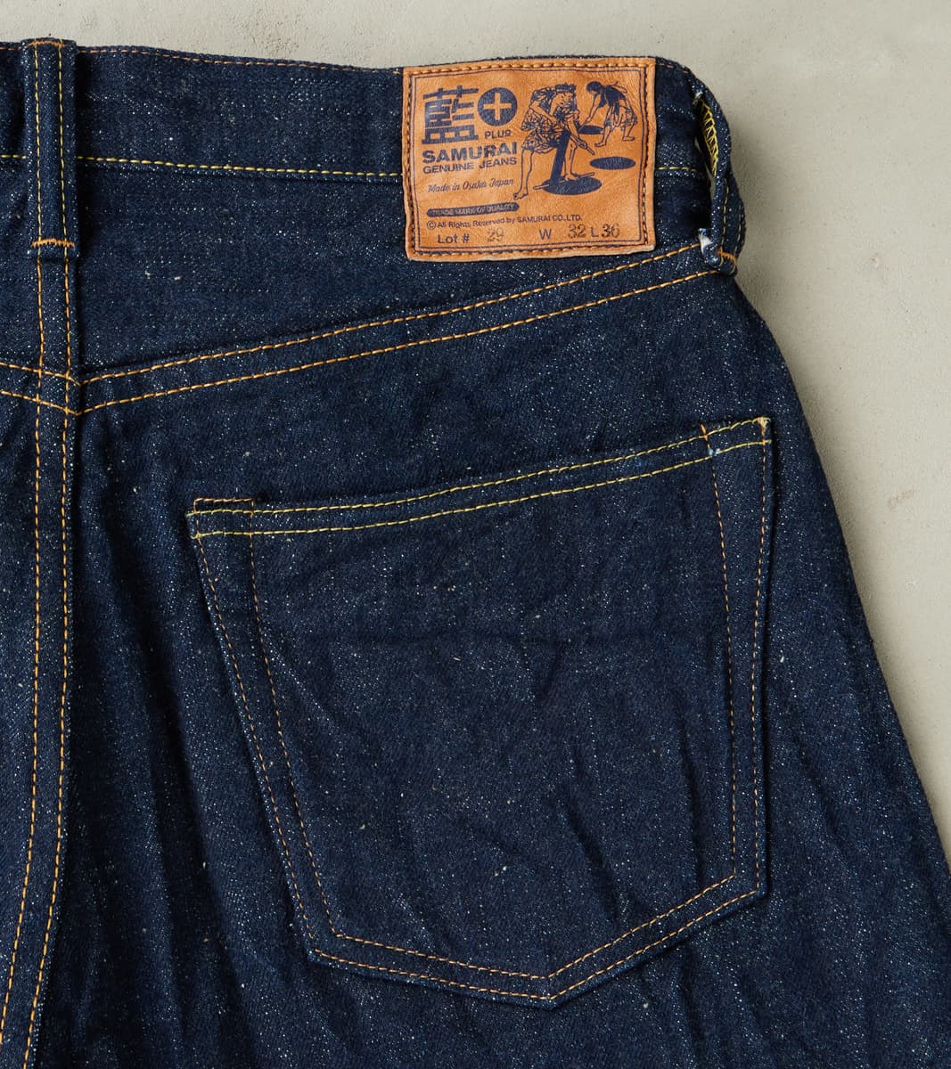 Samurai - S500AX 18oz Ai Plus Benkei Natural Indigo - Regular
