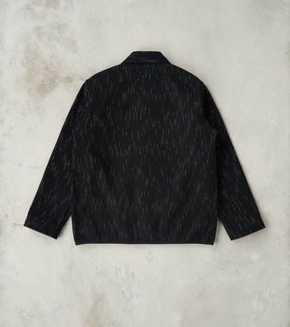 Kasuri Black Beach Cloth Work Jacket