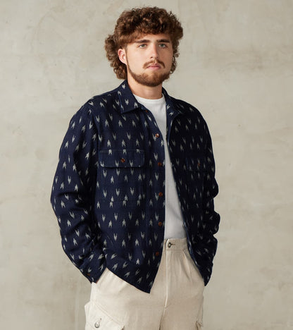 Arrow Yagasuri Indigo Sashiko Shirt