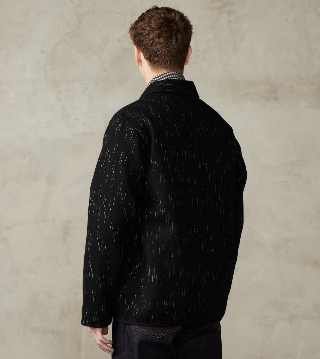Studio D'Artisan Kasuri Black Beach Cloth Work Jacket – Division