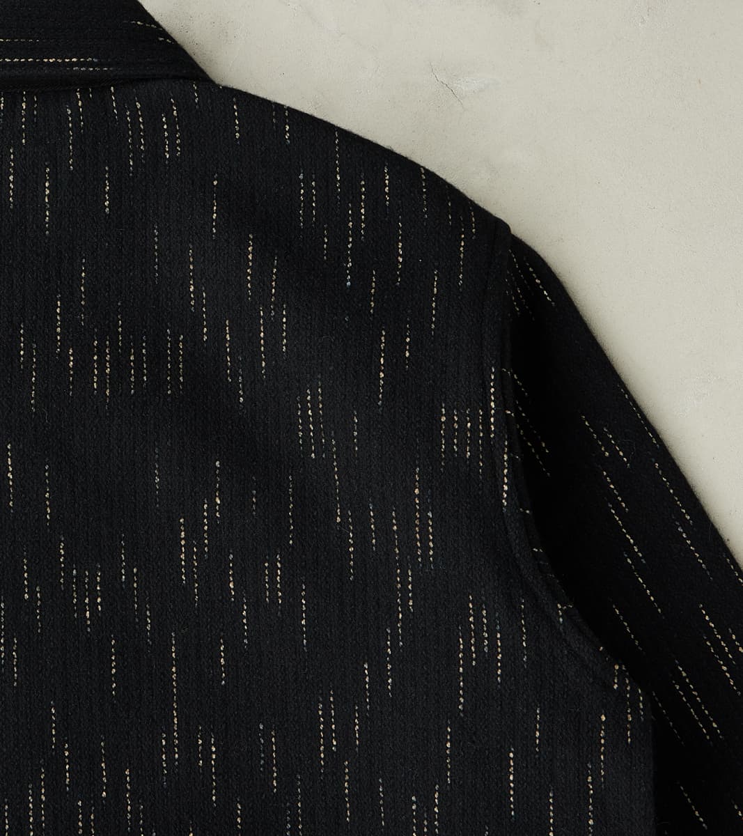 Kasuri Black Beach Cloth Work Jacket