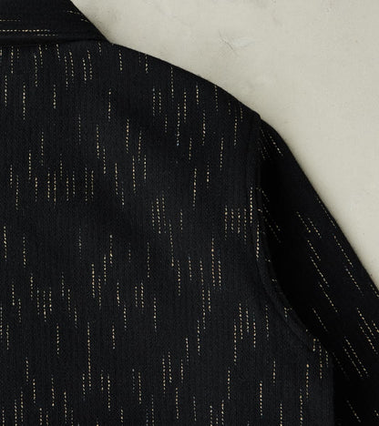 Kasuri Black Beach Cloth Work Jacket