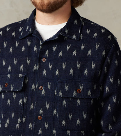 Arrow Yagasuri Indigo Sashiko Shirt