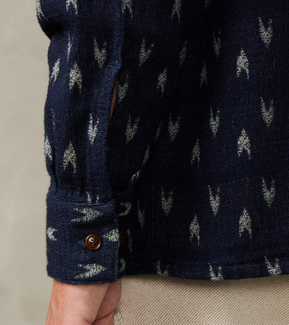 Arrow Yagasuri Indigo Sashiko Shirt