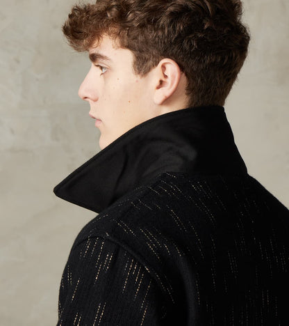 Kasuri Black Beach Cloth Work Jacket