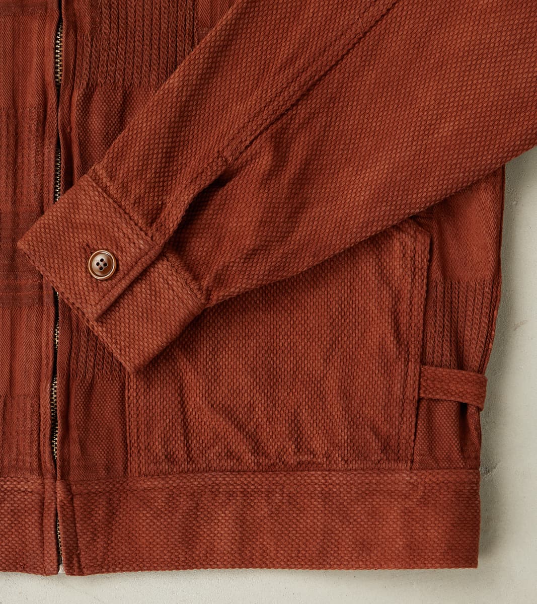 Studio D'Artisan Amami Dorozome Boro Sashiko Jacquard Jacket