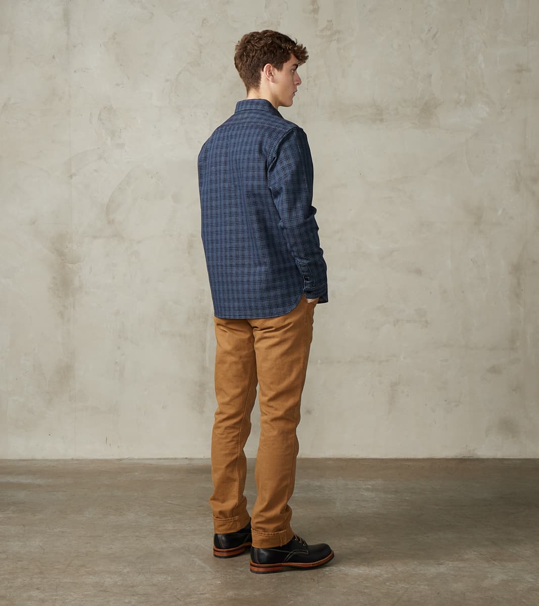 Indigo NY Check Jacquard Workshirt
